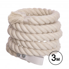 Канат для лазіння з бавовни з кріпленням SP-Planeta R-3899-3 3м білий