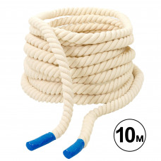 Канат для кросфіту Combat Battle Rope SP-Planeta R-4053 10м білий
