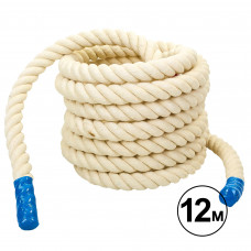 Канат для кросфіту Combat Battle Rope SP-Planeta R-6227-12 12м білий