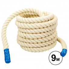 Канат для кросфіту Combat Battle Rope SP-Planeta R-6227-9 9м білий