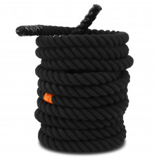 Канат для кросфіту Combat Battle Rope SP-Planeta R-6228-12 12м чорний