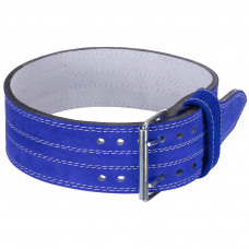 Пояс для пауерліфтингу шкіряний Zelart SB-165155 спинка-10см розмір-XS-XXL синій