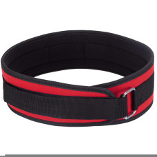 Пояс атлетичний посилений регульований Zelart SB-165472 спинка-10см розмір XS-XXL червоний