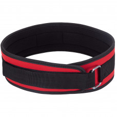 Пояс атлетичний посилений регульований Zelart SB-165472 спинка-10см розмір XS-XXL червоний