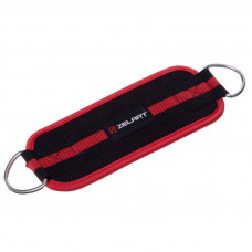 Лямка для ног (1шт) Zelart SB-167051 (нейлон, р-р 30х10см, черный-красный)