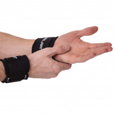 Напульсник спортивний фіксатор для зап'ястя і кисті Zelart SB-167054 2шт чорний
