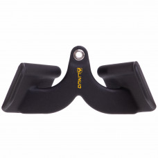 Рукоятка для тяги з вузьким хватом V-Bar нековзне покриття LINUO FITNESS SC-3704-24 31см чорний