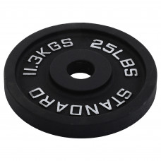 Млинці диски сталеві пофарбовані STANDARD SC-80103-25LB 50мм 11,3кг сірий