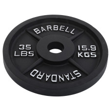 Блины диски стальные окрашенные внутренний ø50мм STANDARD SC-80103-35LB 15,9кг (сталь окрашенная, серый)