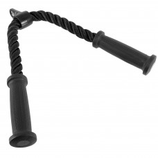 Канат гнучка тяга для трицепса з подвійним хватом HIGHQ SPORT SC-801569 72см чорний