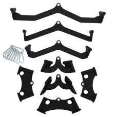 Набір рукояток для блочних тренажерів 8 штук SP-Sport SC-80256 чорний