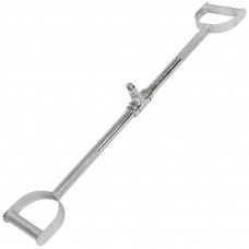 Рукоятка для тяги пряма з широким паралельним хватом ручка для блочного тренажера HIGHQ SPORT SC-8086 хром