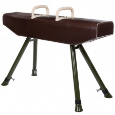 Конь гинастический маховый с регулируемой высотой SP-Planeta SC-8380 (поролон, тент, металл, размер l-160, b-32см, h-98-132 см, Высота ручек-15см)