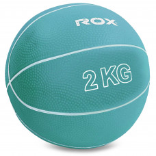 Медбол мяч медицинский Medicine Ball Record SC-8407-2 2кг (верх-резина, наполнитель-песок, d-15см,цвета в ассортименте)