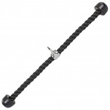 Канат гнучка тяга для трицепса з подвійним хватом HIGHQ SPORT SC-8436-241 67см чорний