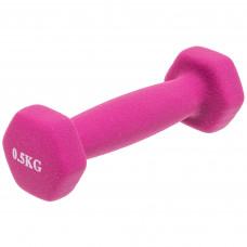 Гантель для фітнесу неопреновий SP-Planeta TA-0001-0_5 1шт 0,5кг кольори в асортименті