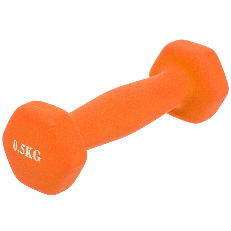 Гантель для фітнесу неопреновий SP-Planeta TA-0001-0_5 1шт 0,5кг кольори в асортименті
