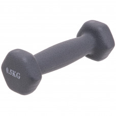Гантель для фитнеса неопреновая 1штука SP-Planeta TA-0001-0_5 (1x0,5кг) (цена за 1шт, цвета в ассортименте)