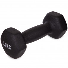 Гантель для фітнесу неопреновий SP-Planeta TA-0001-2 1шт 2кг кольори в асортименті