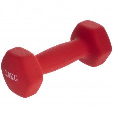 Гантель для фитнеса неопреновая 1штука SP-Planeta TA-0001-2 (1x2кг) (цена за 1шт, цвета в ассортименте)