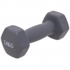 Гантель для фитнеса неопреновая 1штука SP-Planeta TA-0001-2 (1x2кг) (цена за 1шт, цвета в ассортименте)