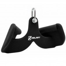 Рукоятка для тяги з вузьким хватом Pull Down Handle нековзне покриття Zelart TA-00061 розмір 31х12х15см чорний