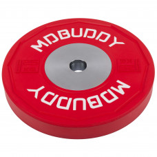 Бамперні диски гумові Bumper Plates MDbuddy TA-00683-25 51мм 25кг червоний