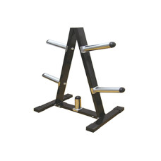 Стойка горизонтальная для олимпийских блинов дисков ø51мм Zelart TA-0916-1 (металл, размер 39х75х104см, черный)