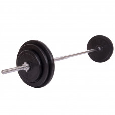 Штанга розбірна гумові млинці SHUANG CAI SPORTS TA-1139-68R довжина-1,8м 28мм 68кг чорний