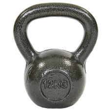 Гиря тренувальна цільна чавунна пофарбована SP-Sport TA-1815-12P вага 12кг чорний