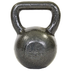 Гиря тренувальна цільна чавунна пофарбована SP-Sport TA-1815-24P вага 24кг чорний