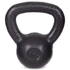 Гиря тренувальна цільна чавунна пофарбована SP-Sport TA-1815-4P вага 4кг чорний