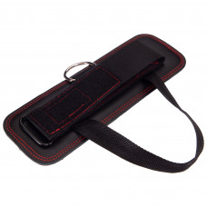 Манжет для тяги на руки и ноги с ремнем для пятки 1 штука VALEO TA-1839 (PVC, черный)