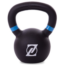 Гиря тренувальна цільна чавунна пофарбована Zelart TA-2238-12 вага 12кг чорний