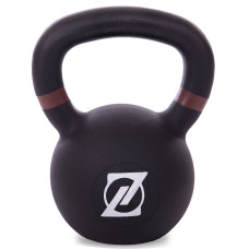 Гиря тренувальна цільна чавунна пофарбована Zelart TA-2238-14 вага 14кг чорний