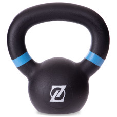 Гиря тренувальна цільна чавунна пофарбована Zelart TA-2238-6 вага 6кг чорний