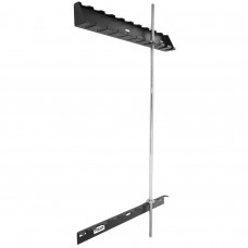 Кронштейн настенный для грифов на 10 штук Zelart TA-2261 (металл, размер 160x9x11cм, черный)