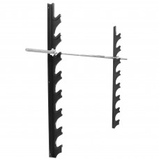 Кронштейн настінний для грифів на 8 штук Zelart TA-2262 розмір-135x12x88см чорний