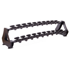 Стойка горизонтальная для гантелей на 10 пар Zelart TA-2653 (металл, размер 75x20x25,5см, черный)