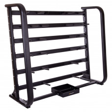 Стойка вертикальная для блинов дисков грифов и бодибаров Zelart TA-2658 (MD6311) (металл, размер 161x68,5x186см, черный) уп.в 2ящ