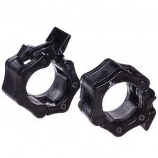 Замки быстросъемные для грифа ø51мм Lock-Jaw PRO 2штуки Zelart TA-2725 (MD4040) (нейлон, цена за 2шт., черный)