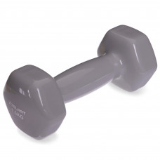Гантель для фитнеса виниловая 1штука Zelart TA-2777-1_5 (1x1,5кг) (MD2016-1,5) (цена за 1шт, цвета в ассортименте)