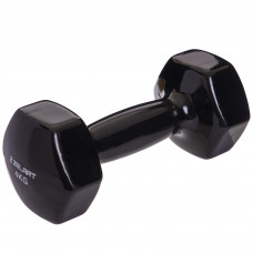 Гантель для фитнеса виниловая 1штука Zelart TA-2777-4 (1x4кг) (MD2016-4) (цена за 1шт, цвета в ассортименте)