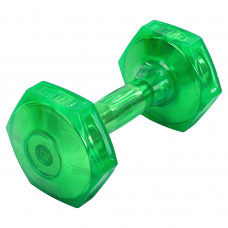 Гантель для фитнеса с TPU покрытием 1штука Zelart Jelly Urethane Coated Dumbbell TA-2946-10LB (1x4,5кг) (1шт, TPU, салатовый)
