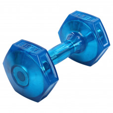 Гантель для фитнеса с TPU покрытием 1штука Zelart Jelly Urethane Coated Dumbbell TA-2946-12_5LB (1x5,7кг) (1шт, TPU, синий) MD2129