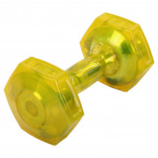 Гантель для фитнеса с TPU покрытием 1штука Zelart Jelly Urethane Coated Dumbbell TA-2946-7_5LB (1x3,4кг) (1шт, TPU, желтый) MD2129