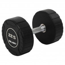 Гантель цельная профессиональная CPU покрытие 1штука Zelart TA-3111-22_5 (1х22,5кг)  (полиуретановое покрытие, вес 22,5кг)