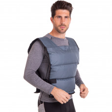 Жилет обважнювач із фіксованою вагою SP-Planeta TA-3547-12 вага-12кг сірий