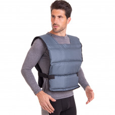 Жилет обважнювач із фіксованою вагою SP-Planeta TA-3547-14 вага-14кг сірий