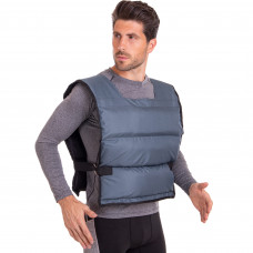 Жилет обважнювач із фіксованою вагою SP-Planeta TA-3547-16 вага-16кг сірий